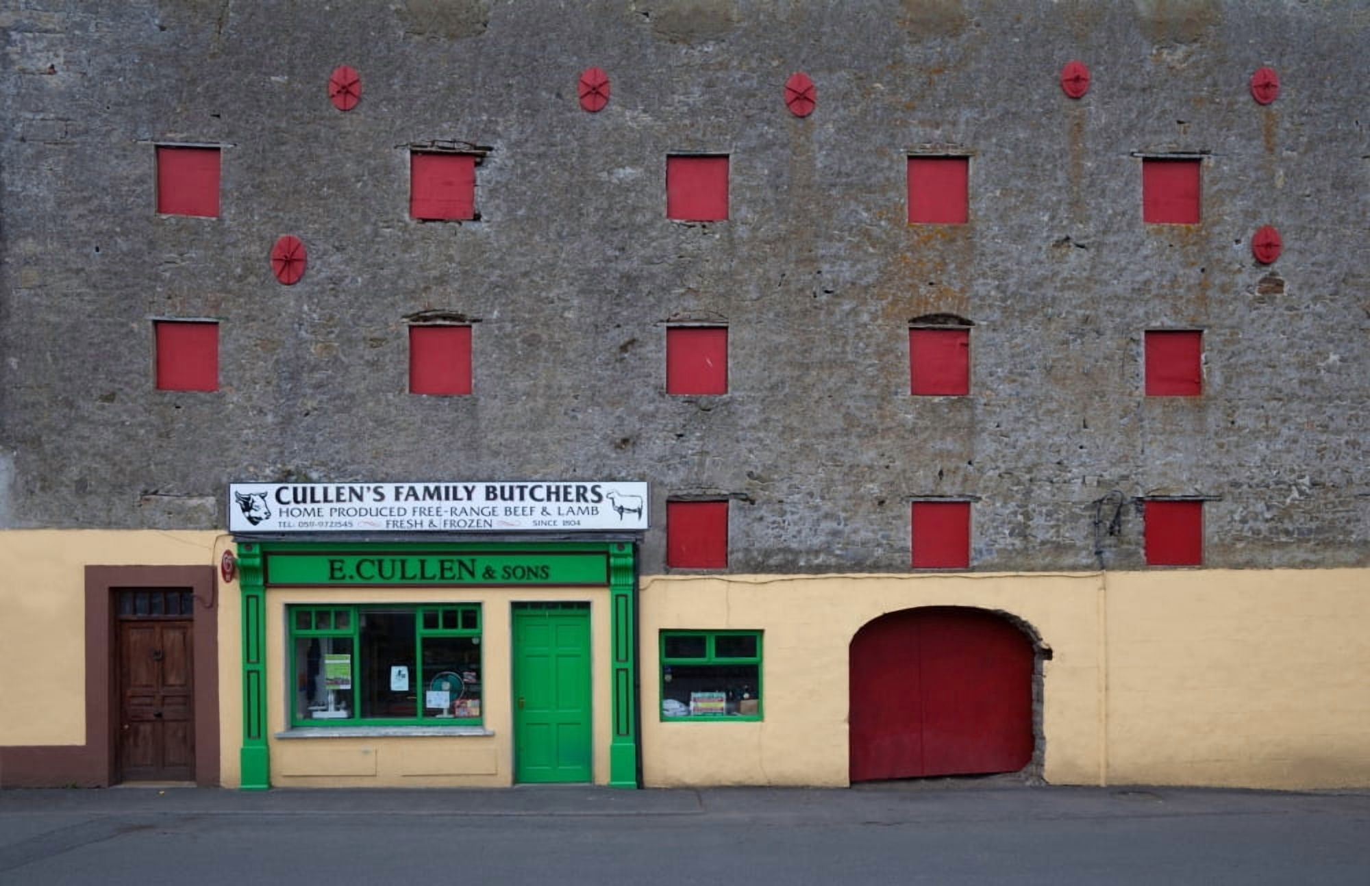 Traditional butchers Leighlinbridge County Carlow Ireland Canvas Art - Panoramic Images (36 x 12)