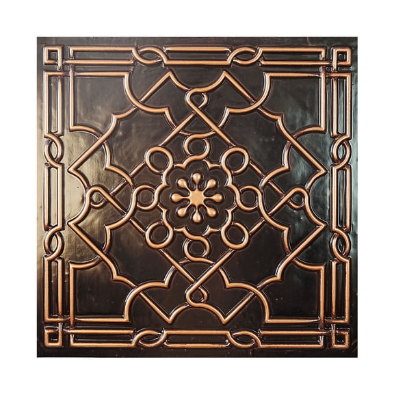 Traditional ceiling tiles Embossed ceiling panels for Cafes and Bars PL09 Traditional copper 10Pcs/pack