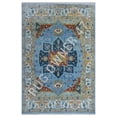 thumbnail image 1 of Traditional hand-knotted Oushak Area Rug 8X10 M Blue, Ivory, Lt Grey, Red, Gold, Dk Grey, Handmade Wool Area Rug, 1 of 7