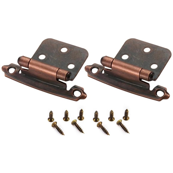 Traditional metal Cabinet Hinges Closing Overlay Door Hinges Elegant Iron Door Hinges set for Kitchen Cabinet door