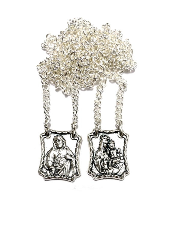 Traditional scapular chain style, Escapulario tradicional estilo cadena