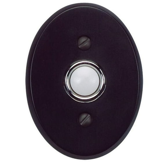 Traditionalist Collection 3 in. Black Door Bell