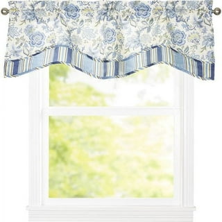 Traditions by Waverly Navarra Floral Window Curtain Valance 