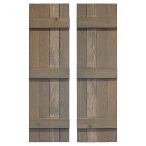 Traditonal Board & Batten Exterior Shutters Pair
