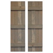 Traditonal Board & Batten Exterior Shutters Pair