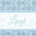 thumbnail image 1 of Traditonal Elegance Live, Love, Laugh Window Curtain Tier Pair and Valance Set - 58x36 - Light Blue, 1 of 2