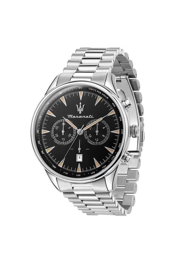 Tradizione Chronograph Black Dial Quartz 100M Men Watch for Adult - Blue