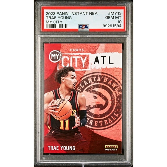 Trae Young 2023 Panini MyCity NBA #MY-13 Basketball Card PSA 10 Gem Mint