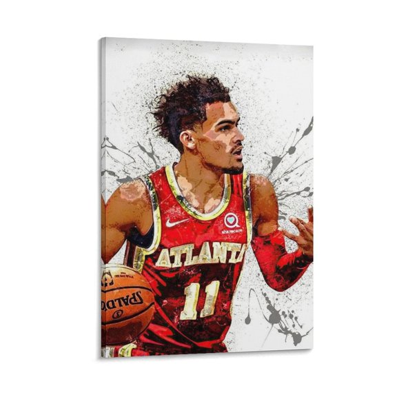 Trae Young Canvas Poster Artworks Picture Print Poster Wall Art Painting Canvas Gift Decor Home Posters Decorative 16x24inch(40x60cm)
