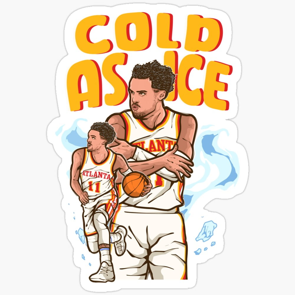 Trae Young Cold As Ice Sticker Phone Decal Water Bottle Stickers Car ...