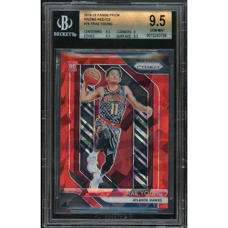 Trae Young Rookie Card 2018-19 Panini Prizm Prizms Red Ice #78 BGS  
