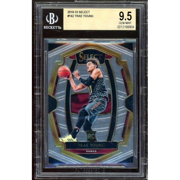 Trae Young Rookie Card 2018-19 Select #142 BGS 9.5