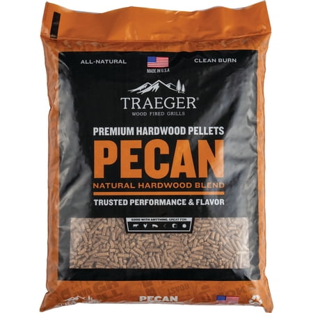 Traeger Pecan Hardwood Pellets PEL314 - 100% All-Natural - 20 lb Bag