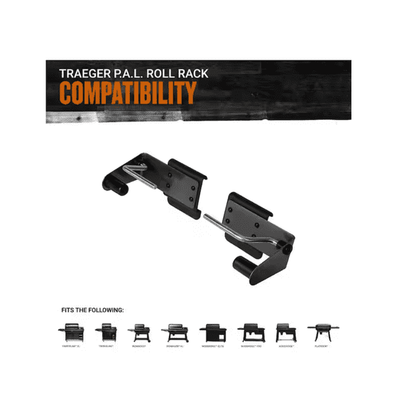 Traeger P.A.L. PopAndLock Roll Rack Adjustable Grill Accessory
