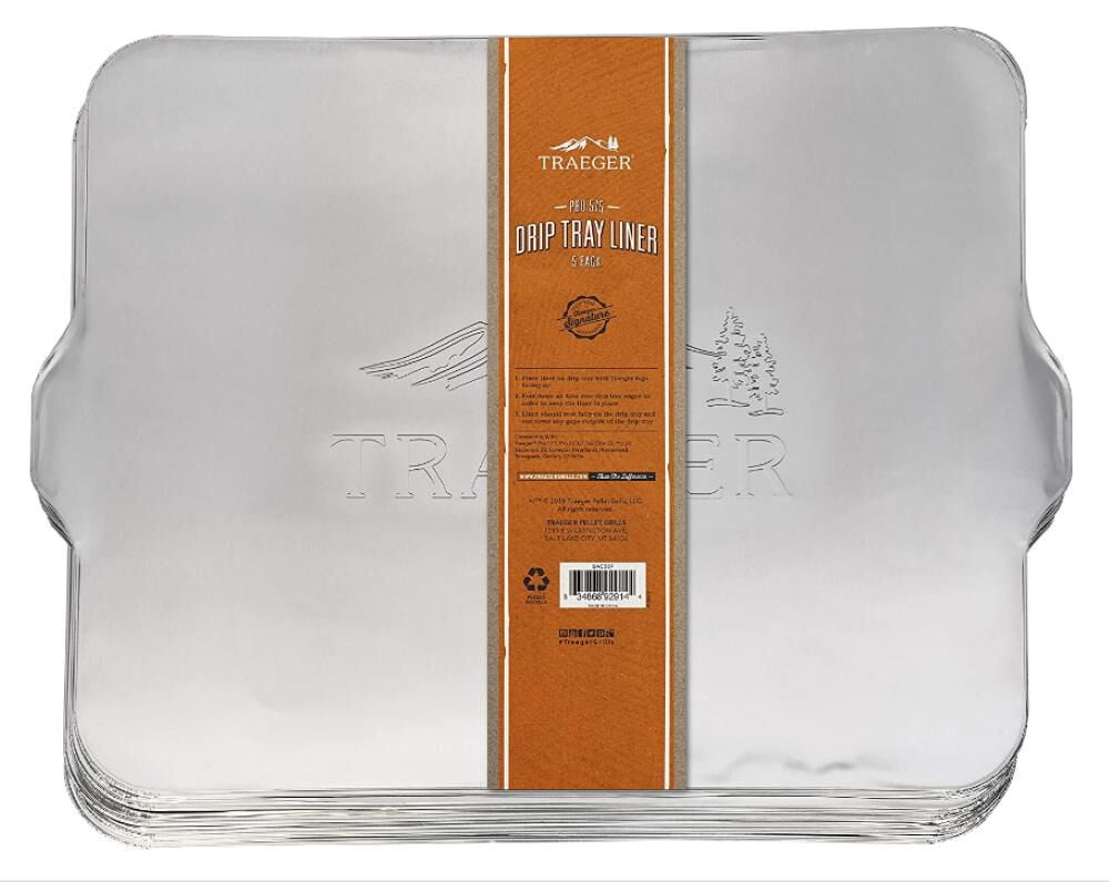Traeger Pellet Grills Aluminum Drip Tray Liners (5-Pack) – Pro 575 (Pro22)