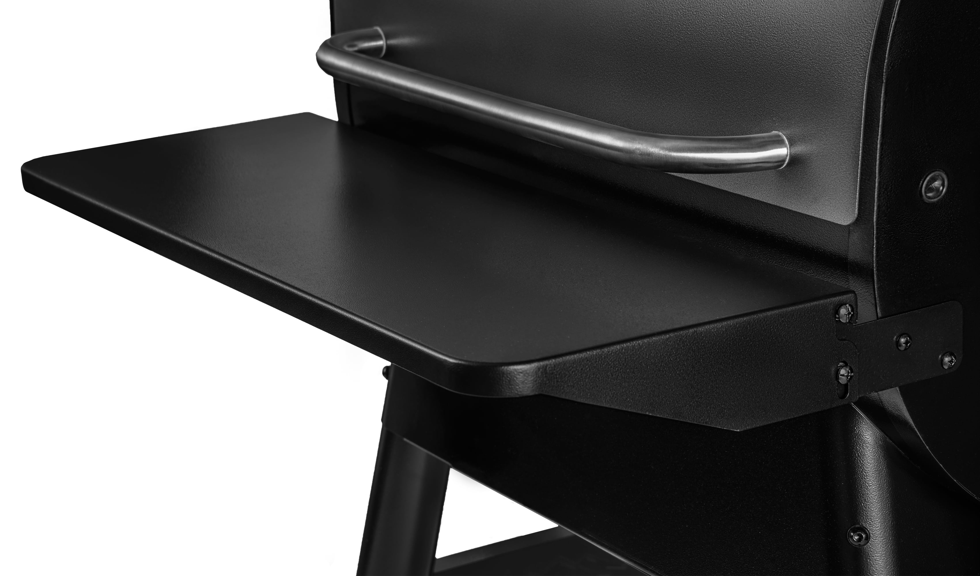 Black Steel Folding Front Grill Shelf for Pro 22 and 575