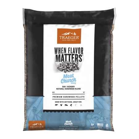 Traeger Pellet Grills Meat Church Blend Wood Pellets, 20 lbs
