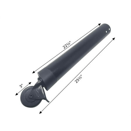 Rear Leg with Caster Assembly Compatible With Traeger Ironwood 650 / 885 & Pro 780 Pellet Grills