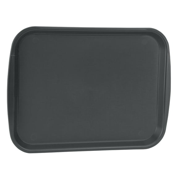 Traex 1014-06 Black Plastic 10 x 14 Fast Food Tray - 24 / CS"