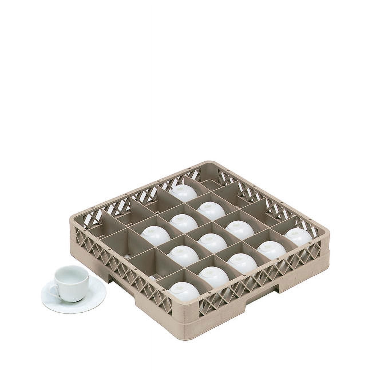 Traex® Cup Rack 20 Compartment with Tilt Bar Beige