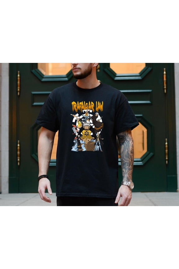 Trafagal Law One Piece Luffy Zoro Anime T-Shirt For Fan Hot Trend GrolyTee T-shirt S-5XL