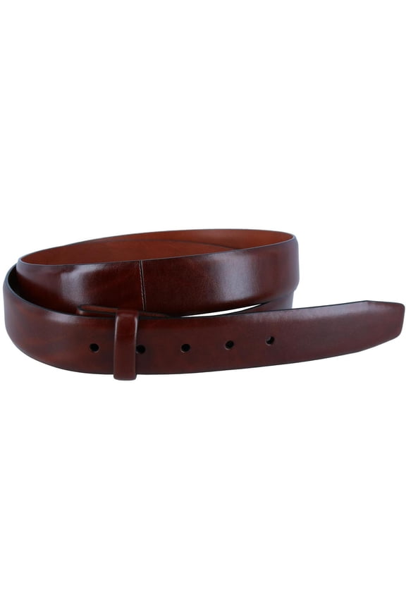 Cortina Leather No Buckle Harness Belt Strap (Men)