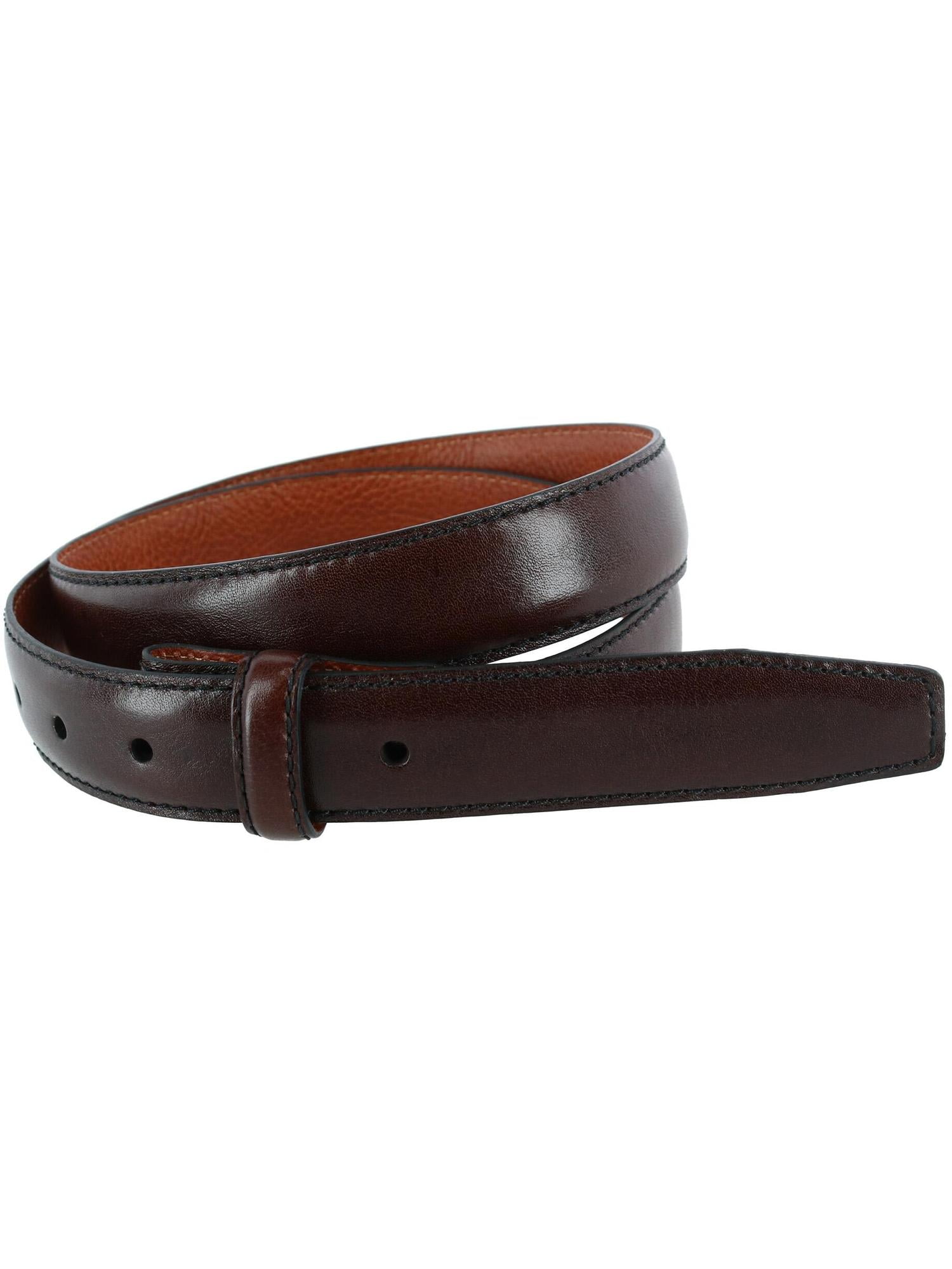 Trafalgar Pebble Grain Leather No Buckle Harness Belt Strap 