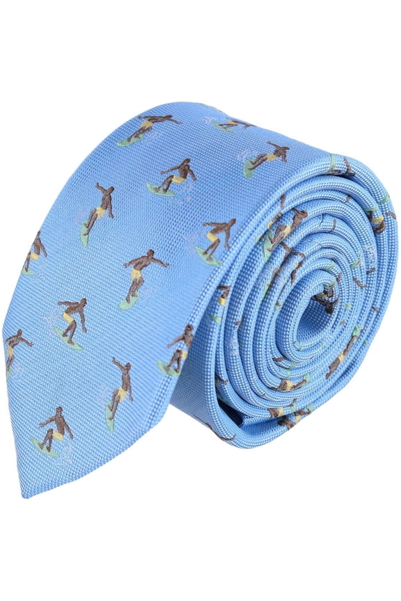 Raglan Surfing Novelty Silk Necktie