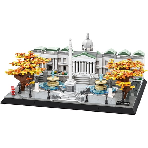 Trafalgar Square London Building Set (1245 Pieces), Architecture Building Blocks Toys, Home Dcor Model Gifts