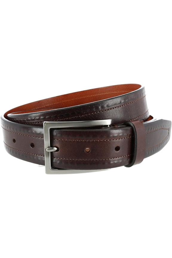 Wesley Covered Stitch Casual Leather Belt
