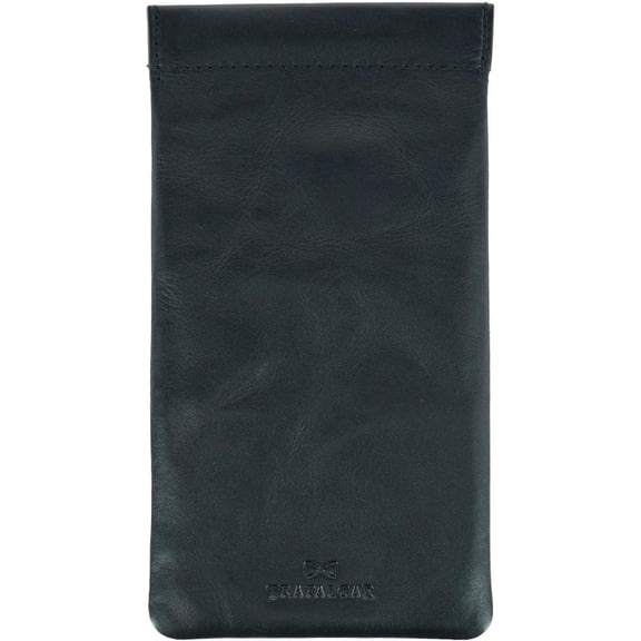 Trafalgar Whitehall Leather Spring Top Glasses Case