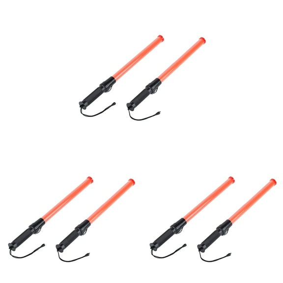 Traffic Batons, LED Traffic Control Stick,Safety Light Batons, Signal Batons for Parking and Airports, 16 Inches, 6Pcs