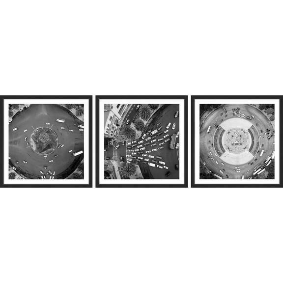 Traffic Circle Triptych