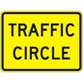 thumbnail image 1 of Traffic Circle (plaque) Sign Traffic Warning Signs Metal Sign Tin Sign 8x12 Inch - Caution Safety Warning Security Signs Indoor & Outdoor Signs for Home, Office, Work, 1 of 5