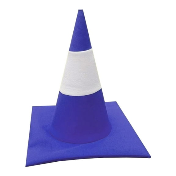 Traffic Cone Hat Costume Accessory Party Hat Felt Fabric for Halloween Masquerade Themed Events for Adults