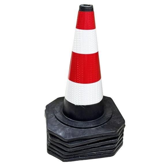 Traffic Cones Reflective 6 Pack 18 inch