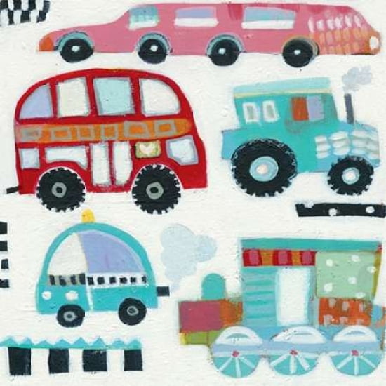 Traffic Jam Canvas Art - Anne Davies (24 x 24)