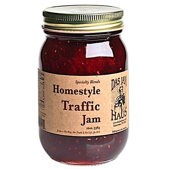 Traffic Jam Homestyle Southern Variety Jam, 1 Pint Jar 1 lb 3 oz (538g) ALL Natural~Traffic Jam Homestyle