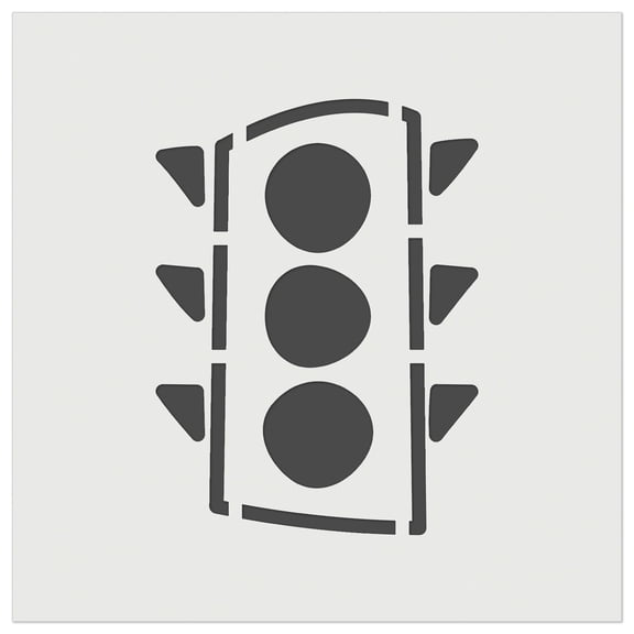 Traffic Light Doodle DIY Cookie Wall Craft Stencil - 3.5 Inch