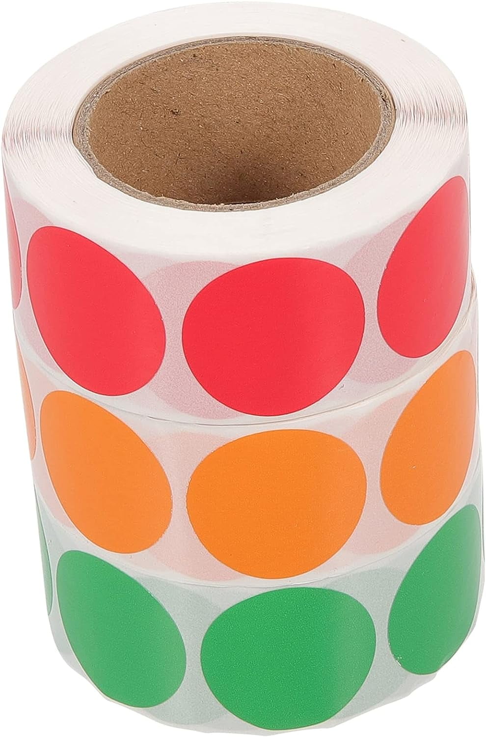 Traffic Light Stickers 3 Rolls Colored Tabs Sticker Labels Round Stickers Heat Self Adhesive 6686