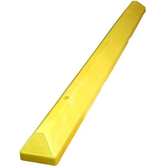 Traffic Safety Store 6' Recycled Plastic Commercial Parking Blocks 4-Pack, Yellow