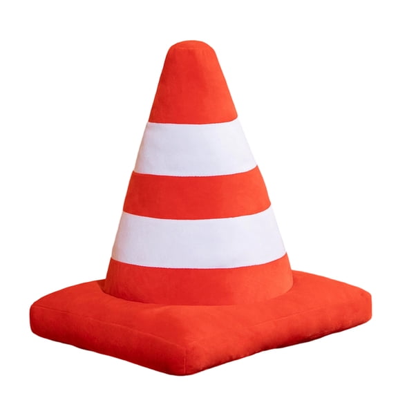 Traffic Sign Plush Pillow Soft Stop Sign Cushion Novelty Car Decor Gift