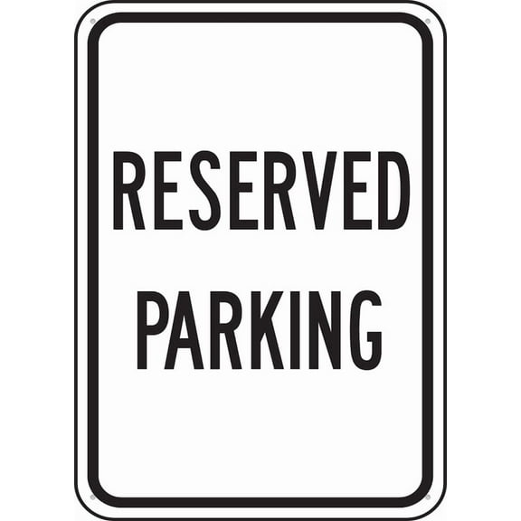 Traffic Sign Reserved Parking For Business 8"X12" Rust Free Aluminum Uv Printed,4 Pre-Drilled Holes.Durable/Weatherproof
