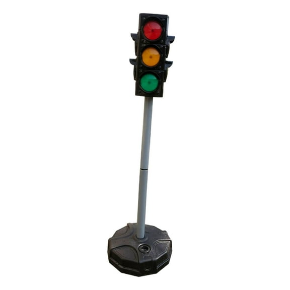 Traffic Signal Toy Learning Sign with Manual and Automatic Control for Childrens Homeschool Play