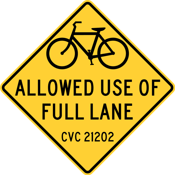 Traffic & Warehouse Signs - Bike Lane, San Francisco - Weather Approved Aluminum Street Sign, 0.04 Thickness - 18" X 24"