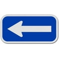 thumbnail image 1 of Traffic & Warehouse Signs - Blue / White Arrow Sign - Weather Approved Aluminum Street Sign, 0.04 Thickness - 18" X 24", 1 of 5