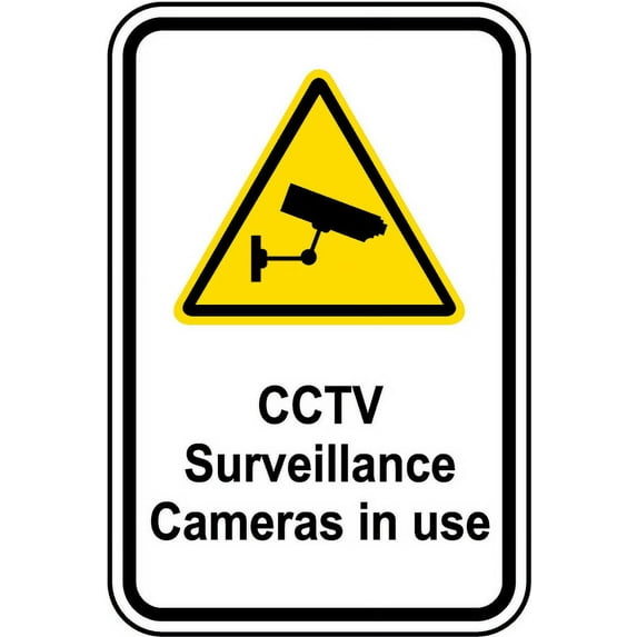Traffic & Warehouse Signs - CCTV Surveillance In Use Sign - Weather Approved Aluminum Street Sign, 0.04 Thickness - 10" X 7"