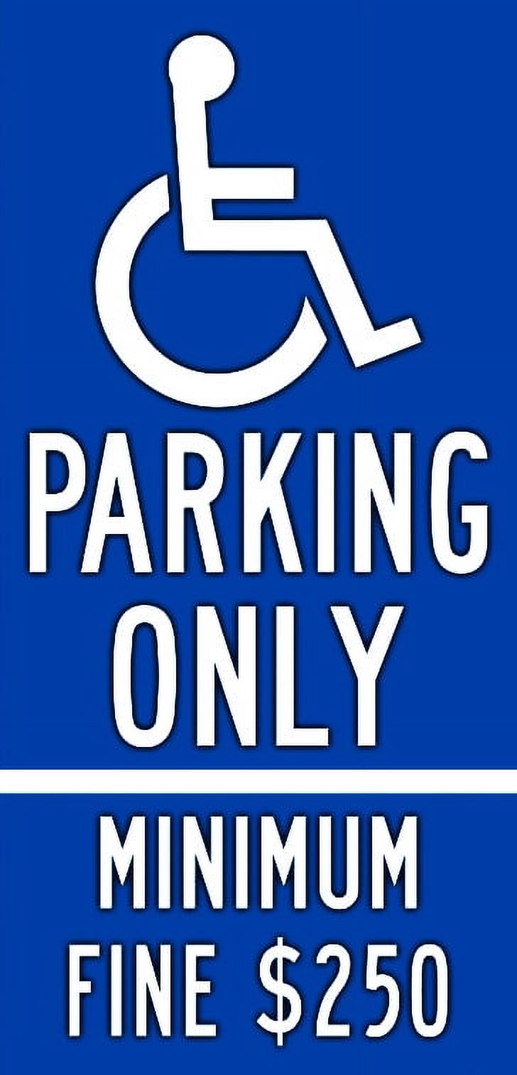 Traffic & Warehouse Signs California Accessible Parking Sign 12 x 18 Aluminum Sign Street