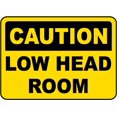 thumbnail image 1 of Traffic & Warehouse Signs - Caution Low Head Room Sign - Weather Approved Aluminum Street Sign, 0.04 Thickness - 24" X 36", 1 of 5