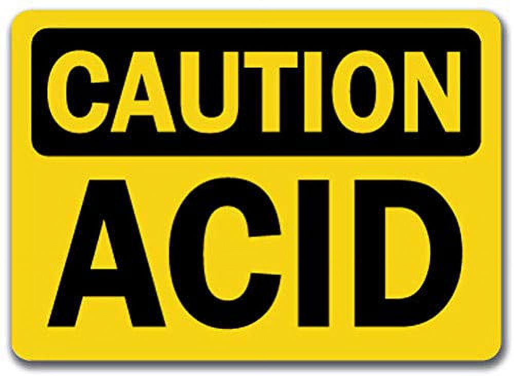 Traffic & Warehouse Signs - Caution - Sign - Acid - Safety Sign ...